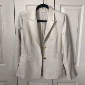 “Calvin Klein” Blazer w/ Shoulder Pads